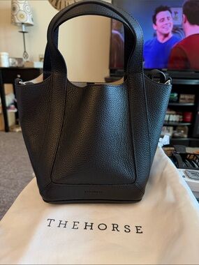 The Horse Black Leather Alexie Mini Tote Bag - The Horse